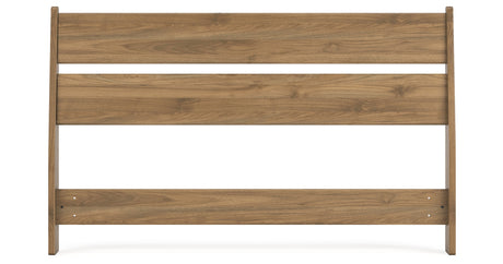 Deanlow Full Panel Headboard with Dresser, Chest and 2 Nightstands in Honey from Ashley - Luna Furniture