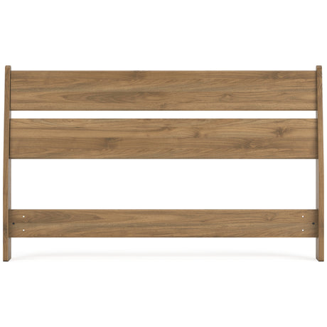 Deanlow Full Panel Headboard with Dresser and Nightstand in Honey from Ashley - Luna Furniture