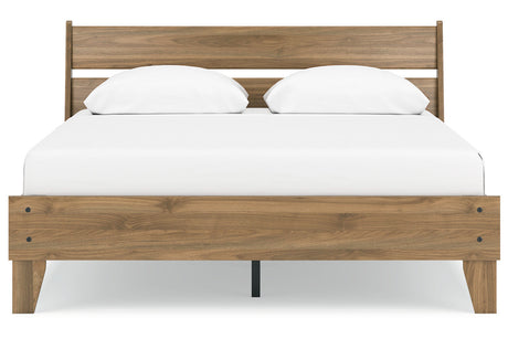 Deanlow Honey Queen Platform Bed from Ashley - Luna Furniture