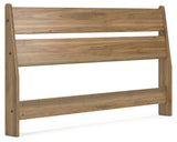 Deanlow Queen Panel Headboard with Dresser in Honey from Ashley - Luna Furniture