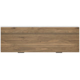 Deanlow Full Panel Headboard with Dresser and Nightstand in Honey from Ashley Furniture - Luna Furniture