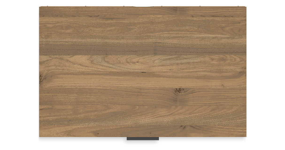 Deanlow Full Platform Bed with Dresser and Chest in Honey from Ashley - Luna Furniture