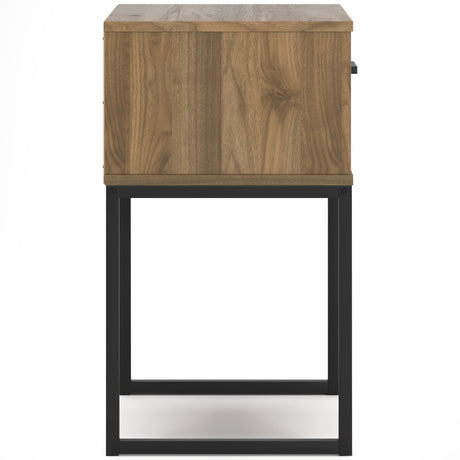 Deanlow Queen Panel Headboard with 2 Nightstands in Honey from Ashley - Luna Furniture