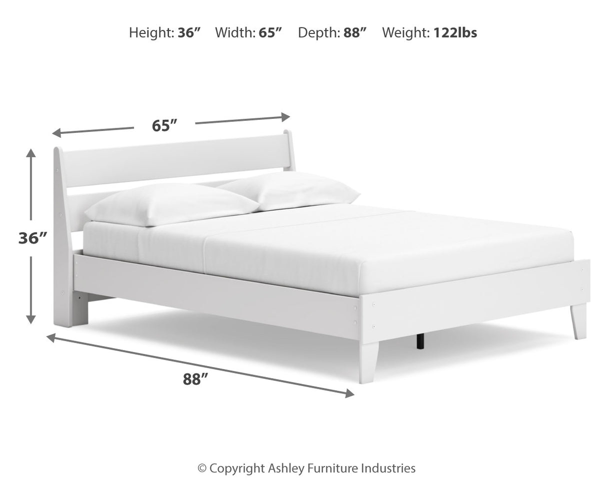 Socalle Two-tone Queen Platform Bed from Ashley - Luna Furniture