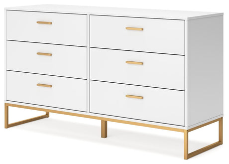 Socalle Queen Panel Headboard with Dresser and Nightstand in Two-tone from Ashley - Luna Furniture