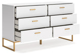 Socalle Full Panel Headboard with Dresser and Nightstand in Two-tone from Ashley - Luna Furniture