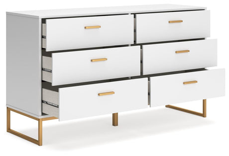 Socalle Queen Panel Headboard with Dresser and Nightstand in Two-tone from Ashley - Luna Furniture