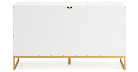 Socalle Queen Panel Headboard with Dresser in Two-tone from Ashley - Luna Furniture