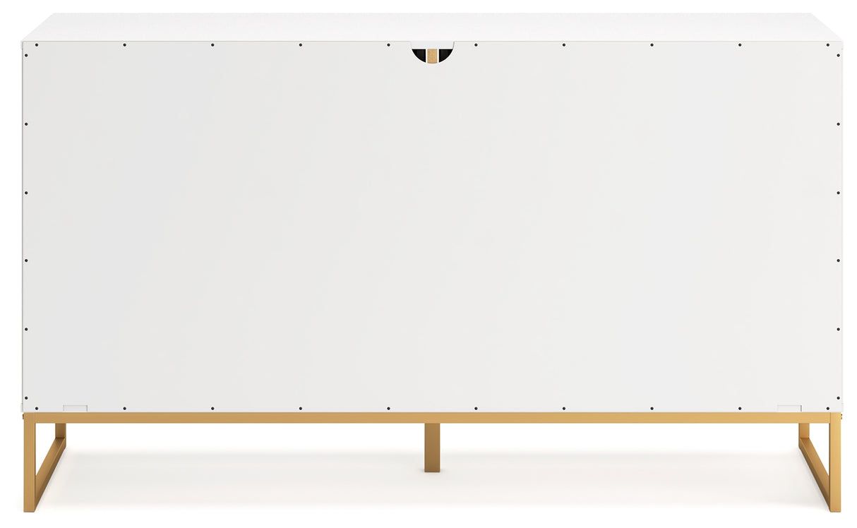Socalle Full Panel Headboard with Dresser and Nightstand in Two-tone from Ashley - Luna Furniture