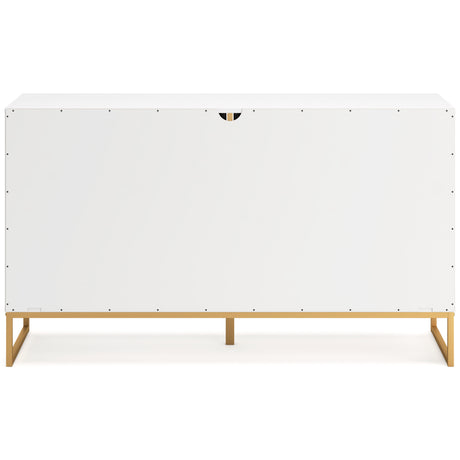 Socalle Queen Panel Headboard with Dresser and Nightstand in Two-tone from Ashley - Luna Furniture