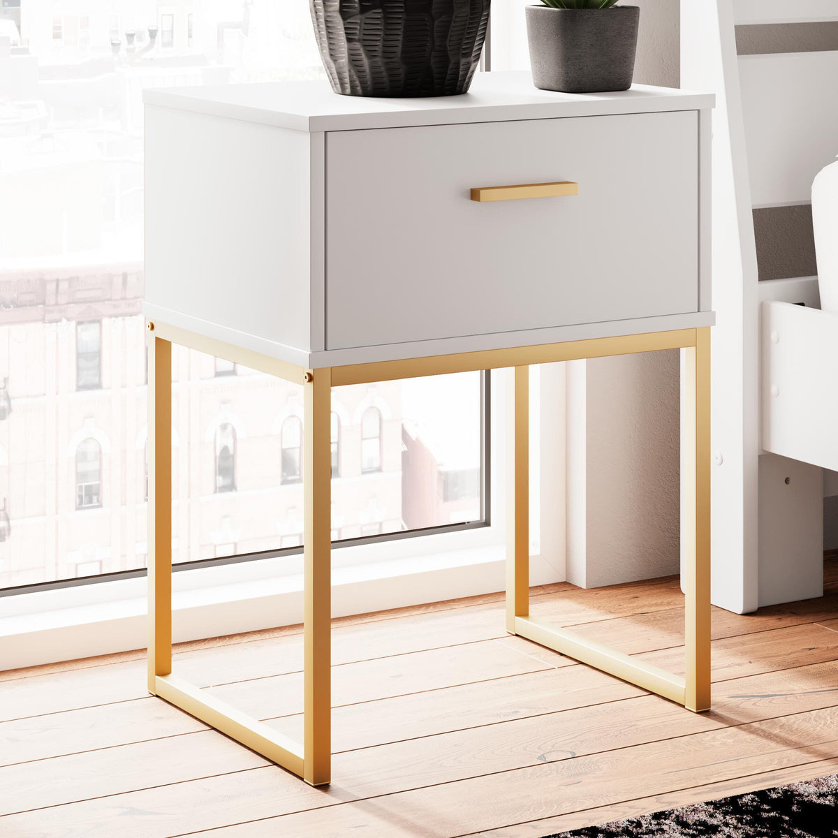 Socalle Two-tone Nightstand from Ashley - Luna Furniture