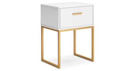 Socalle Queen Platform Bed with 2 Nightstands in Two-tone from Ashley - Luna Furniture