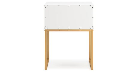 Socalle Queen Platform Bed with 2 Nightstands in Two-tone from Ashley - Luna Furniture