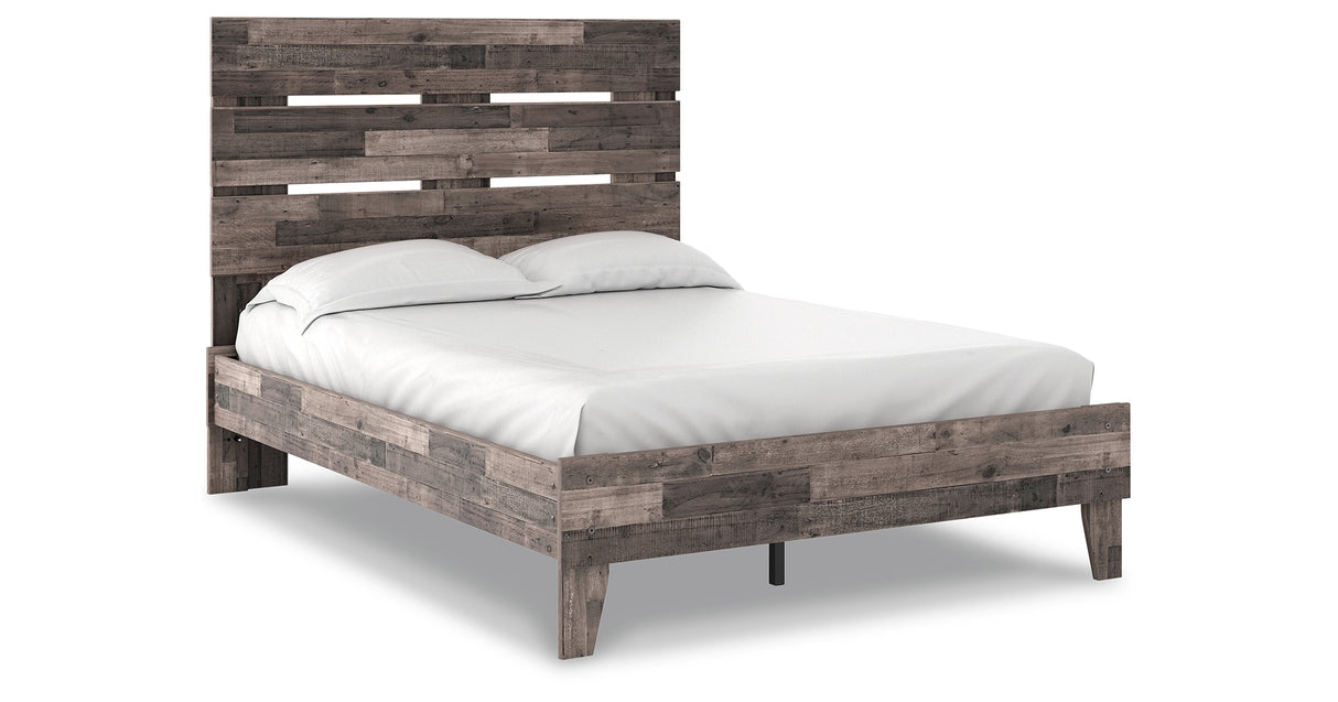 Neilsville Multi Gray Full Platform Bed from Ashley - Luna Furniture