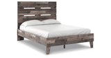 Neilsville Multi Gray Full Platform Bed from Ashley - Luna Furniture