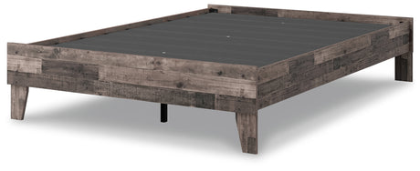 Neilsville Multi Gray Full Platform Base Bed from Ashley - Luna Furniture