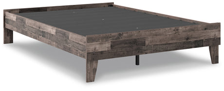 Neilsville Multi Gray Full Platform Base Bed from Ashley - Luna Furniture