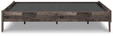 Neilsville Multi Gray Full Platform Base Bed from Ashley - Luna Furniture