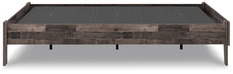 Neilsville Multi Gray Full Platform Base Bed from Ashley - Luna Furniture