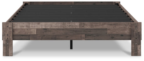 Neilsville Multi Gray Queen Platform Base Bed from Ashley - Luna Furniture