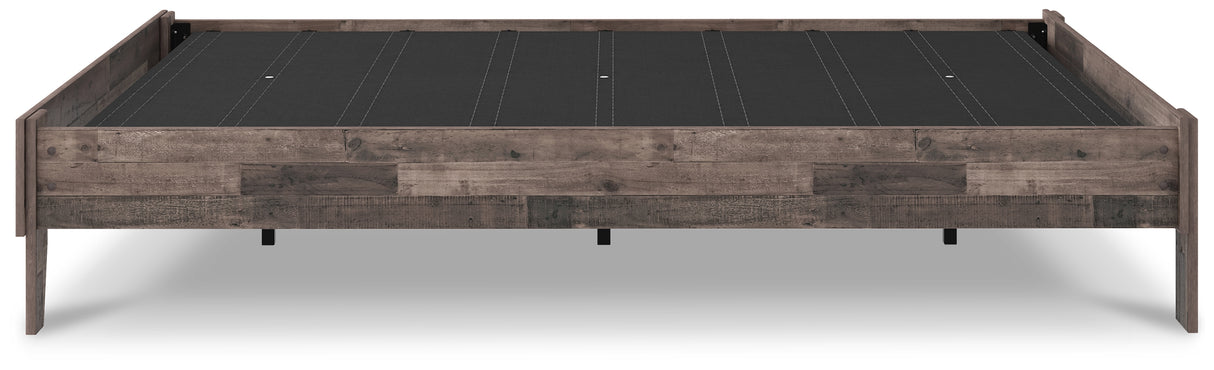 Neilsville Multi Gray Queen Platform Base Bed from Ashley - Luna Furniture