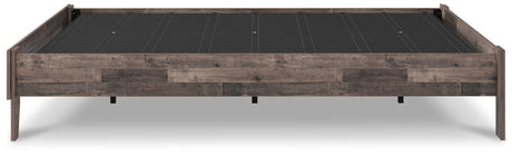 Neilsville Multi Gray Queen Platform Base Bed from Ashley - Luna Furniture