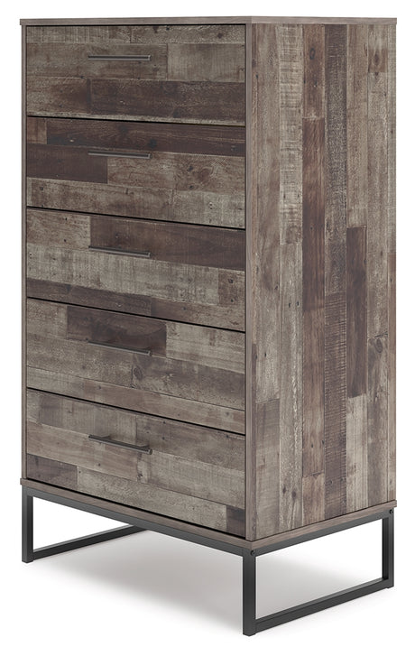 Neilsville Multi Gray Chest of Drawers from Ashley - Luna Furniture