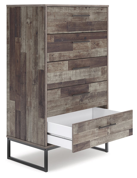 Neilsville Multi Gray Chest of Drawers from Ashley - Luna Furniture