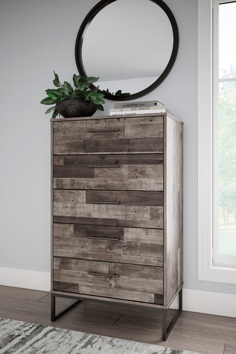 Neilsville Multi Gray Chest of Drawers from Ashley - Luna Furniture