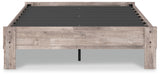 Neilsville Whitewash Full Platform Base Bed from Ashley - Luna Furniture