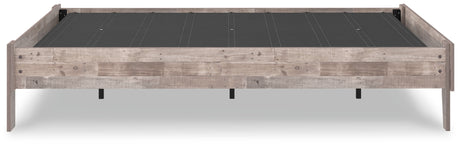 Neilsville Whitewash Full Platform Base Bed from Ashley - Luna Furniture
