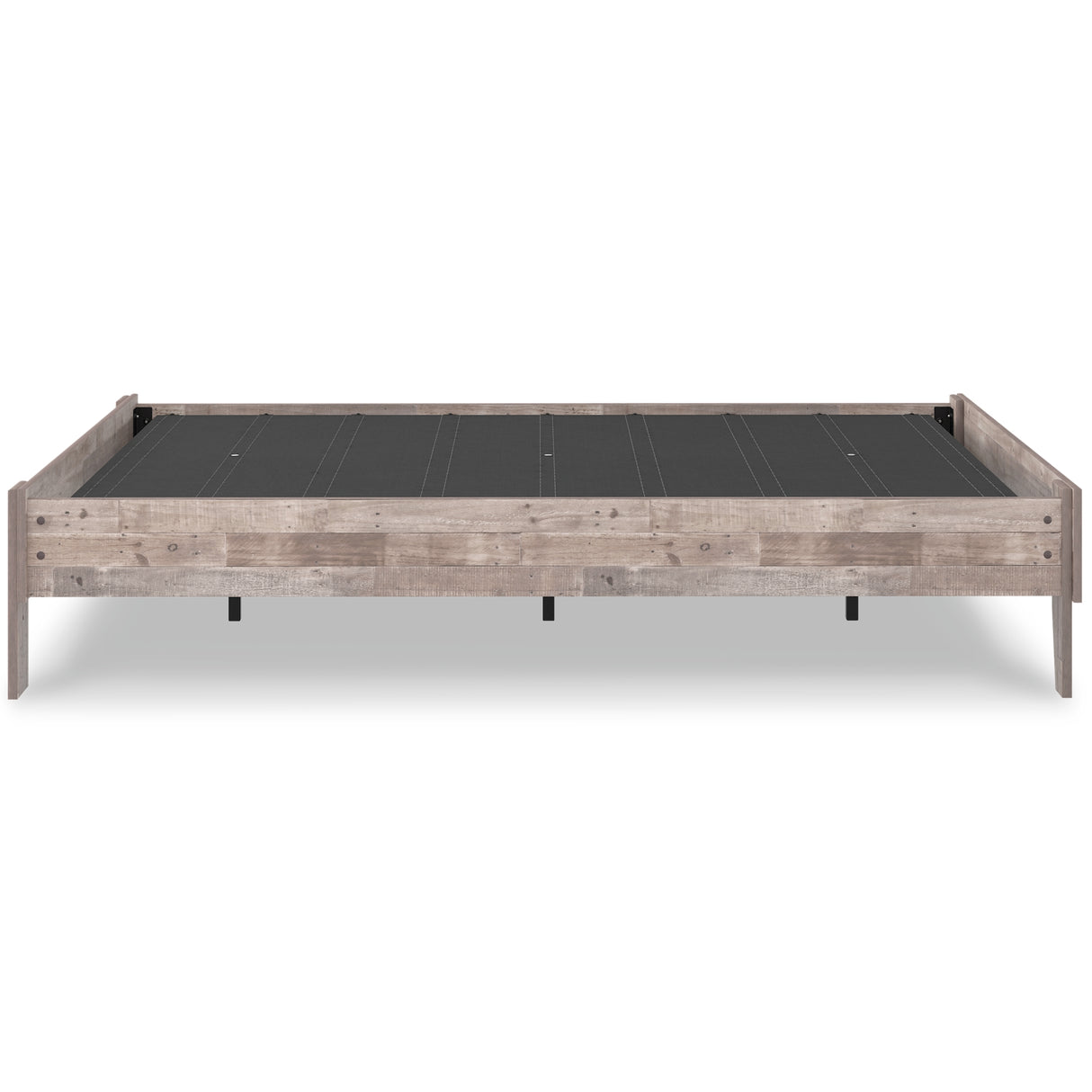 Neilsville Full Platform Bed with Mattress in Whitewash from Ashley - Luna Furniture