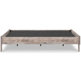 Neilsville Full Platform Bed with Mattress in Whitewash from Ashley - Luna Furniture