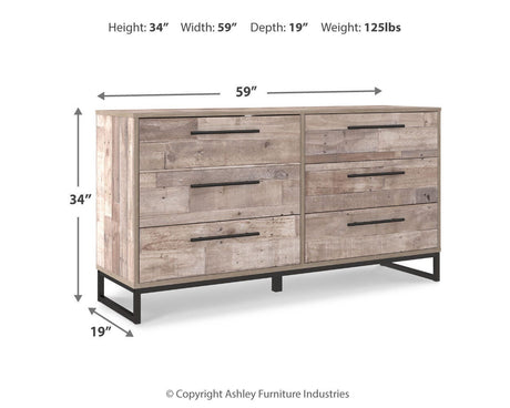 Neilsville Whitewash Dresser from Ashley - Luna Furniture