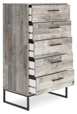 Neilsville Whitewash Chest of Drawers from Ashley - Luna Furniture