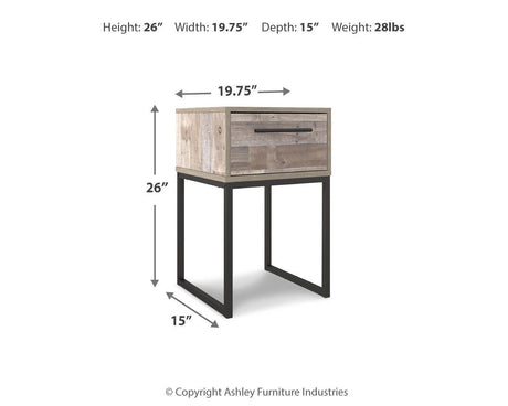 Neilsville Whitewash Nightstand from Ashley - Luna Furniture