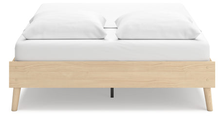 Cabinella Queen Platform Bed with Dresser, Chest and 2 Nightstands in Tan from Ashley Furniture - Luna Furniture