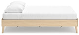 Cabinella Tan Queen Platform Base Bed from Ashley Furniture - Luna Furniture