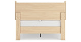 Cabinella Full Platform Panel Bed with 2 Nightstands in Tan from Ashley Furniture - Luna Furniture