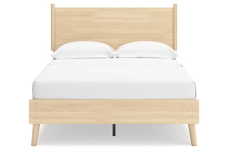 Cabinella Tan Full Platform Bed from Ashley - Luna Furniture