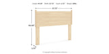 Cabinella Full Panel Headboard with 2 Nightstands in Tan from Ashley Furniture - Luna Furniture