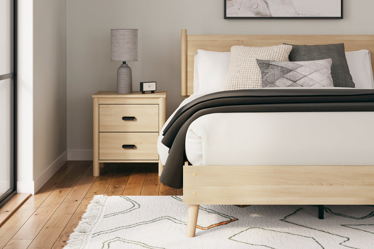 Cabinella Tan Queen Platform Bed from Ashley - Luna Furniture