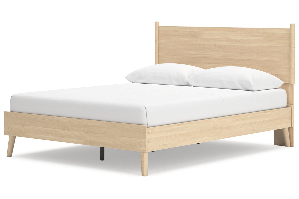 Cabinella Tan Queen Platform Bed from Ashley - Luna Furniture