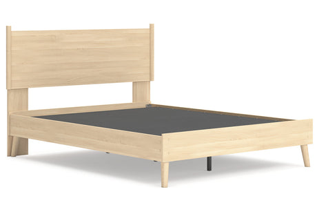 Cabinella Tan Queen Platform Bed from Ashley - Luna Furniture