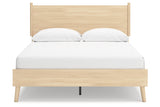 Cabinella Tan Queen Platform Bed from Ashley - Luna Furniture