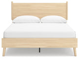 Cabinella Queen Platform Panel Bed with Dresser and Chest in Tan from Ashley - Luna Furniture