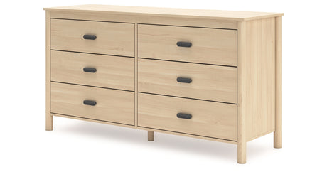 Cabinella Full Platform Bed with Dresser in Tan from Ashley Furniture - Luna Furniture