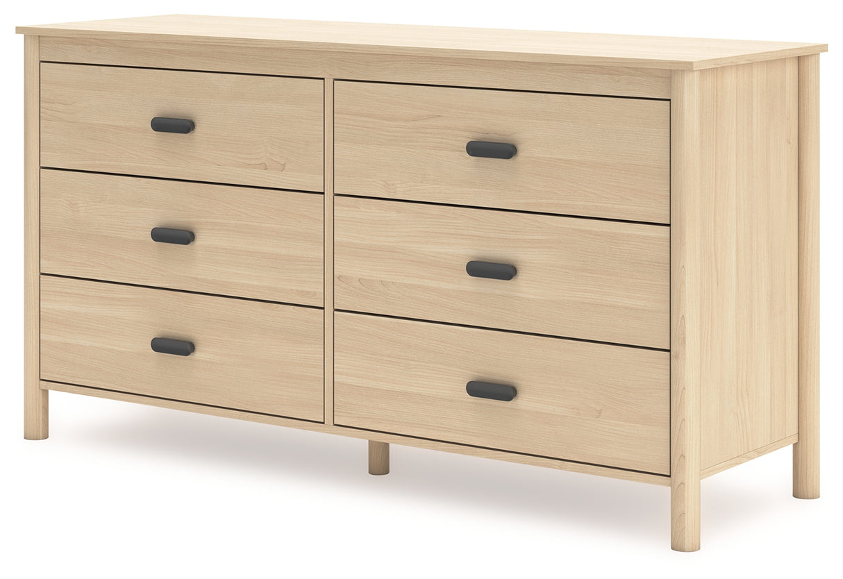 Cabinella Full Platform Bed with Dresser and Nightstand in Tan from Ashley Furniture - Luna Furniture