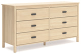 Cabinella Full Platform Bed with Dresser and Nightstand in Tan from Ashley Furniture - Luna Furniture