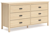 Cabinella Full Platform Bed with Dresser and Nightstand in Tan from Ashley Furniture - Luna Furniture